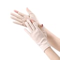 Miniatyrbillede 2 af 5: Aprikos, Solbeskyttelseshandsker til Kvinder Sommer Bomuld Åndbar Touch Handsker Elastisk Anti-UV Cykelhandsker Vanter C