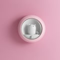 Pikkukuva 1 / 5: Vaaleanpunainen Ladattava Induktio LED-Yövalo 2 kpl F