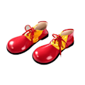 Miniatyrbild 3 av 4: Clown-skor för vuxna, flerfärgade, en storlek, röda