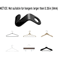 Miniatyrbillede 3 af 5: Tøjstangskrog, Sort 30-pack