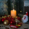 Miniatyrbilde 2 av 4: 4cm Fargerike Malte Glitrende Pynt og Hengende Kuler Sett for Juletre - 50 Stykker