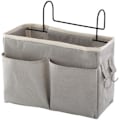 Miniatyrbillede 1 af 5: 1 Styk (Grå) Sengslomme, Vandafvisende Canvas Sengshylde Organizer Hængende Sengeside Kurv, Sengslomme til Hjem Kontor L