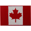 Miniatyrbilde 1 av 4: Kanadisk flagg med lønnetre, nasjonalt emblem, brodert O