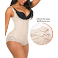 Miniatyrbillede 3 af 5: Shapewear til kvinder, mavekontrol, body shaper, lynlås, åben overdel