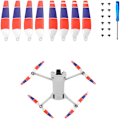 Miniatyrbillede 2 af 5: 24 stk. Propeller til DJI Mini 4 Pro/Mini 3 Pro Udskiftning Propellerblade Lav Støj Vinger 6030F (Three Colors）