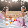 Miniatyrbilde 3 av 5: Isolert lunsjpose med justerbar skulderstropp light purple
