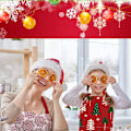 Miniatyrbillede 3 af 5: Juleforklæde til Børn, 2 Dele Jule Rødt Forklæde, Julemandens Forklæde, Julekøkkenforklæde, Trykt Chri C