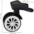 Miniatyrbillede 2 af 5: 360 Swivel Hjul Udskiftning Bagage Rejse Kufferthjul