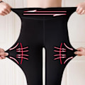 Miniatyrbild 2 av 4: Tunna leggings för vår och höst, lämpliga för temperaturer 5℃-15℃ - Svart D