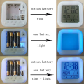 Miniatyrbild 4 av 4: BTS Digital väckarklocka (A), färgglad väckarklocka fyrkantig klocka, bästa present till pojkar och flickor,