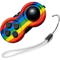 Miniatyrbilde 3 av 5: (Graffiti + Regnbue) 8 Funksjoner Fidget Toy Cube Controller Stress P