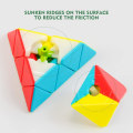 Miniatyrbilde 2 av 5: Hastighetsterning pyramide, 3x3x3 magisk terning uten klistremerker, frostet triang V