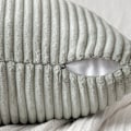 Miniatyrbilde 3 av 5: 2 stk Cordfløyel pute 45*45cm light gray