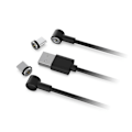 Pikkukuva 1 / 5: Latauskaapeli PS5:lle, Type C -pikalatauskaapeli PS5 VR2:lle ja Switch-ohjaimelle (musta, 1)