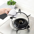 Miniatyrbillede 1 af 5: 2 Par Silicone Handsker, Grå Dobbelt Greb, til Gryder og Pander, Mikrobølgeovnshandsker, Varmebestandige Handsker, til Køkken Grill Y