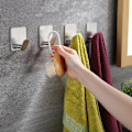 Miniatyrbild 2 av 5: Silvera Självhäftande Krokar - 4-pack Handduks-/Klädkrokar Väggkrokar Stick X