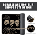 Miniatyrbillede 4 af 4: Halloween Kranie Dørmåtte (60*90cm) Skelet Halloween Tæpper Gårdhus Dekoration Hjem Køkken Indgangsgulv Måtte