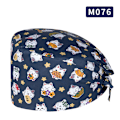 Miniatyrbillede 5 af 5: 4 stk. Bouffant Scrub Cap, Åndbar Justerbar Arbejdshatte, Uni