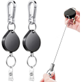 Miniatyrbilde 1 av 5: 2PCS Retractable Keychain Student ID Card Expandable Keychain Bad