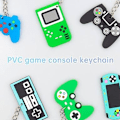 Miniatyrbillede 5 af 5: (blå) 2 stk. Gamepad nøglering Assorterede modeller Silikon nøgleringe Brugt til børnedag gavepose bilnøgleringe A
