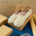 Miniatyrbillede 2 af 5: Herresokkeslipper, Fancy Fleece-foret sokker - One Size