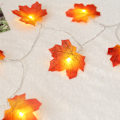 Miniatyrbillede 1 af 5: Efterårs Krans Efterår Ornamenter 40 Fe Lys Efterårsblade Halloween Julepynt Thanksgiving