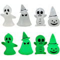 Miniatyrbillede 4 af 5: Halloween Glow Ornament Miniature Spøgelse Ornament Statue Resin Elf Have Ornament 4-Pack Halloween O