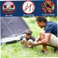 Miniatyrbild 2 av 5: 10-pack tältpinnar i metall, kraftiga tältpinnar, tältpinnar, campingspikar