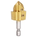 Miniatyrbilde 1 av 4: 1/4 Tommer Hex Schaft Senkebor, 90 Grader Fasningsskjærer, 18-24mm Metall Senkebor for Hullåpning