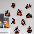 Pikkukuva 4 / 5: 2024 Halloween Korppi Kurpitsa Seinätarra Q