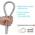 Miniatyrbillede 4 af 5: 3m Rustfrit Brusehovedslange Anti-Twist, Brusehovedslange Standard G 1/2 Universal Forbindelse, Badeværelsestilbehør Ad