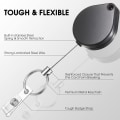 Miniatyrbilde 2 av 5: 2PCS Retractable Keychain Student ID Card Expandable Keychain Bad