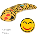 Miniatyrbillede 4 af 5: Broderi-lapp 26 stk Emoji-udtryk Sy-på Stryge-på lapper K E