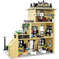 Miniatyrbillede 3 af 5: Byarkitektur Bygning Byggesæt med Lys, 3 Etagers Bycafé