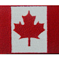 Miniatyrbilde 2 av 4: Kanadisk flagg med lønnetre, nasjonalt emblem, brodert O