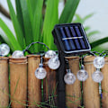 Miniatyrbillede 4 af 5: (Varmt Hvid) Udendørs Solcelle Boble Bold Lysstreng, 30 LED Lys, 8 Tilstande, Velegnet til Have, Have, Jul, E