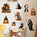 Pikkukuva 3 / 5: 2024 Halloween-kurpitsan aaveen linna korppilinnun pelätin seinätarra P