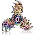 Miniatyrbillede 1 af 5: Regnbuefarver, Dragon Wing Fidget Spinner Håndlegetøj Spe O