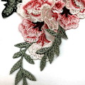Miniatyrbillede 5 af 5: Applikation Sy-på Stryge-på Patch Blomst DIY Broderi Patch Blå Pa D