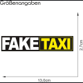 Pikkukuva 4 / 5: 2 tarraa, joissa on teksti \"Faketaxi\", 13 x 2,7 cm, holografinen tehoste, autoihin, moottoripyöriin, busseihin ja perävaunuihin, auton lisävarusteet