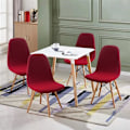 Miniatyrbild 2 av 5: Skandinaviska Stolsöverdrag Set om 4, Skandinaviska Stretch Matstolsöverdrag, Jacquard Elastiskt Stolsöverdrag Universal