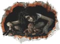 Pikkukuva 1 / 3: Ghost-juliste 3D-tarrat 3D-seinätarrat Pelottavat 3D-seinätarrat