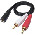 Pikkukuva 4 / 4: 1 kpl 3,5 mm:n stereo naaras - 2 RCA stereo uros Y-kaapeli Audio Co