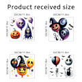 Pikkukuva 2 / 5: 2024 Halloween-kummituskurpitsapääilmapallo olohuoneen seinätarrat G