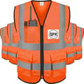 5 st reflekterande säkerhetsväst (fluorescerande orange, endast väst) M storlek Hög synlighet Klass I