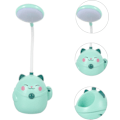 Miniatyrbilde 2 av 5: Lykkekatt Bordlampe Nattelys for Jenter Justerbar Skrivebordslampe Nattelys for Jente Liten Lampe for Barn LED Leselys