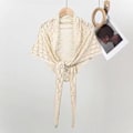 Miniatyrbilde 2 av 3: Kvinners Sjal Hulstrikket Poncho Cape Skjerf Pashmina Sjal