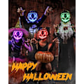 Pikkukuva 4 / 5: 1 LED-valo, pelottava Halloween, hehkuva neon-naamio 3 valaistustilalla ja El-johdolla