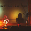 Miniatyrbillede 5 af 5: Flamme Neon til LED Neon Skilt Rød Gul Væglampe Ild Neon Nigh