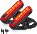 LED-takavalonpyörävalo 2 kpl, erittäin kirkas USB-ladattava B